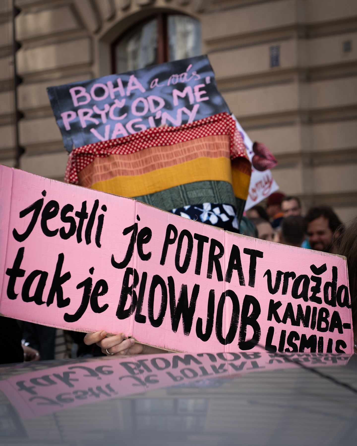 Blokáda pochodu hnutí pro život 