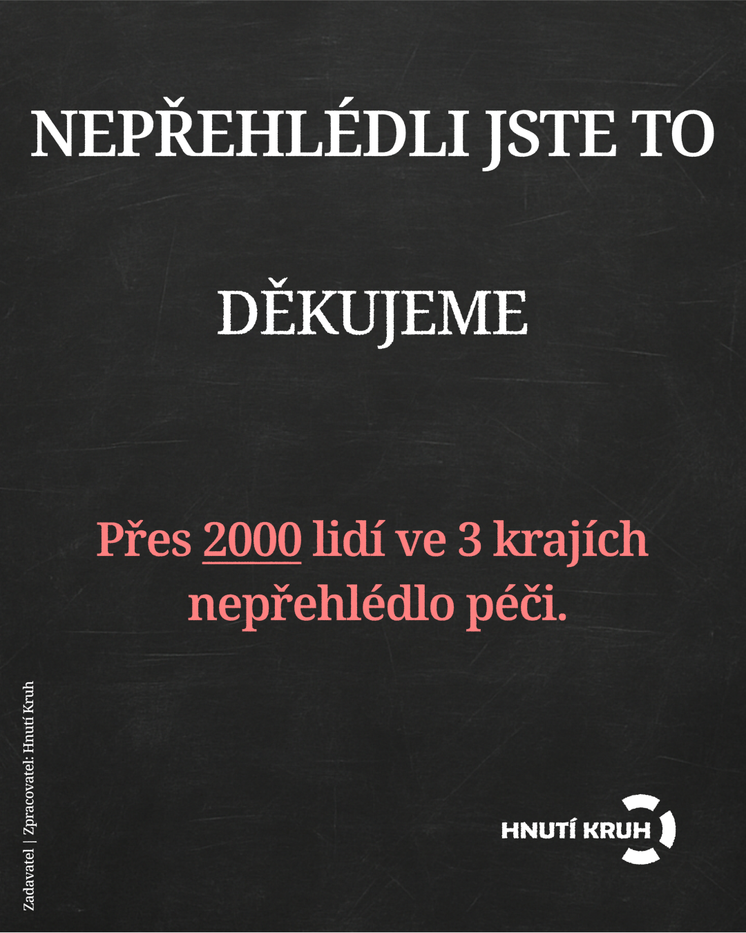 Děkujeme – přes 2000 hlasů pro péči a Hnutí Kruh